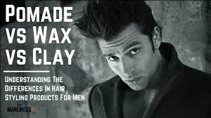 These styling products for hair make you here is the finest classification of a gel, wax, and pomade that will help you make a choice for sure! Hair Pomade Vs Wax Vs Clay More Differences Ways To Use Them The Manliness Kit