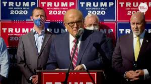 The first person rudy giuliani, the attorney for president donald trump, called up as a witness to baseless allegations of vote counting shenanigans in philadelphia during a press conference last. Giuliani Holds Press Conference At Four Seasons Total Landscaping