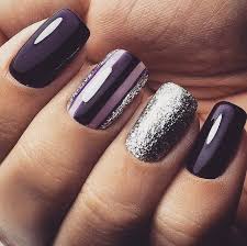 Nail designs | easy nail art designs and cute nail polish. 80 Dark Color Nail Designs For Women Purple Nails Trendy Nails Dark Color Nails
