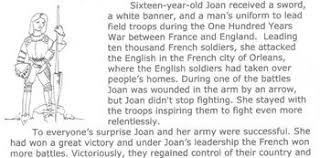I led france's troops to victory. Joan Of Arc Worksheets Teaching Resources Teachers Pay Teachers