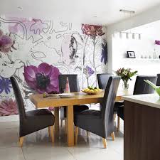 19 Super Impressive Statement Walls In The Dining Room Dining Room Wallpaper Feature Wall Living Room Dining Room Wall Decor