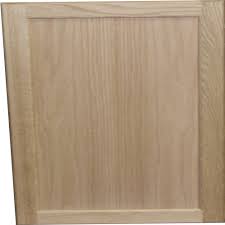 unfinished oak square recessed panel