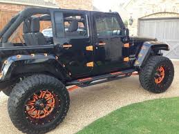 Black And Blue Wheels For Jeep Wrangler Jeep Wrangler Jeep Truck Jeep Wrangler Unlimited Orange Jeep Wrangler