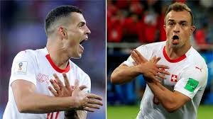 10 شاكيري يُرعى من شركة نايكي للملابس الرياضية والمعدات. Ø£Ø®Ø¨Ø§Ø± 24 Ø«Ù†Ø§Ø¦ÙŠ Ù…Ù†ØªØ®Ø¨ Ø³ÙˆÙŠØ³Ø±Ø§ Ù…Ù‡Ø¯Ø¯Ø§Ù† Ø¨Ø§Ù„Ø¥ÙŠÙ‚Ø§Ù Ø¨Ø³Ø¨Ø¨ Ø·Ø±ÙŠÙ‚Ø© Ø§Ø­ØªÙØ§Ù„Ù‡Ù…Ø§ Ø¨Ø¹Ø¯ Ù‡Ø¯ÙÙŠÙ‡Ù…Ø§ ÙÙŠ Ù…Ø±Ù…Ù‰ ØµØ±Ø¨ÙŠØ§
