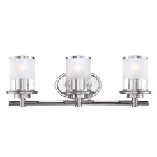 The light fixture featuring a sophisticated look with smooth curved lines. Designers Fountain Essence 3 Light Chrome Interior Incandescent Bath Vanity Light 6693 Ch The Home Depot