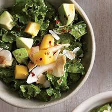 Kale Salad With Mango And Coconut Recipe Recipe Kale Salad Mango Salad Coconut Recipes