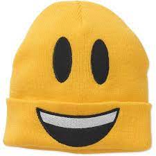 Women S Smiley Face Emoji Beanie Walmart Com Smiley Face Emoji Smiley Face Yellow Beanie