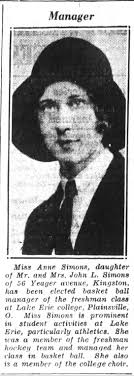 Anne Isabel Simons, Wilkes Barre, PA, 19 years old