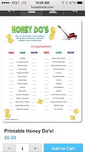 Honey Do List Guess Who S Chore Bridal Shower Games Honey Do Shower Wedding Shower Games