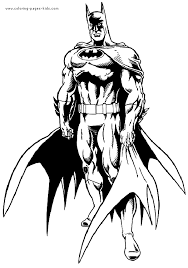 Batman Color Page Batman Coloring Pages Superhero Coloring Pages Superhero Coloring