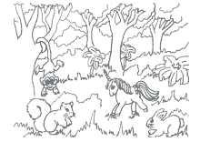 Neu ausmalbilder zootiere zum ausdrucken farbung malvorlagen. Malvorlage Tiere Im Wald Coloring And Malvorlagan