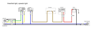 Headlight Section Of The Simplified Wiring Diagram For Xs400 Motorcycle Wiring Diagram Headlights