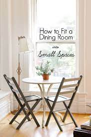 Barstools made with solid acacia wood. How To Fit A Dining Room Into Small Spaces Dining Room Small Apartment Dining Small Dining