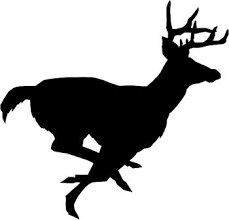 Black And White Pictures Of Whitetail Deer Running Deer Silhouette Vinyl Sticker Customize On Line 3136 Deer Silhouette Deer Running Hunting Decal