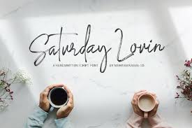 Archive of freely downloadable fonts. Saturday Lovin Font Collection 346477 Script Font Bundles