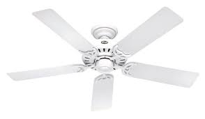 Get free shipping on qualified hunter, white ceiling fans with lights or buy online pick up in store today in the lighting department. Hunter Semi Flush Mount White Fan Ceiling Fans Hunter Fan 53039 Summer Breeze 52 Inch Ceiling Fan With Five Blades White Laurel Home
