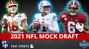 We inverted vegas insider's super bowl odds and slotted teams by conference based on how the nfl draft takes playoff finish into account. 2021 Nfl Mock Draft 1st Round Projections Ft Zach Wilson Devonta Smith Kyle Pitts Penei Sewell Youtube