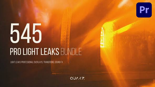 Pro Light Leaks Bundle for Premiere Pro – 60 Cinematic Light Effects