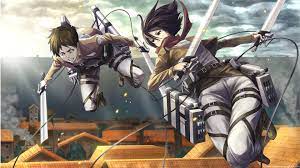 Attack On Titan Eren And Mikasa Attack On Titan Anime Attack On Titan
