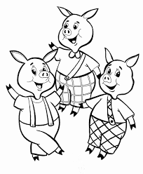 Los cochinitos dormilones dibujo para colorear. Pin En Three Little Pigs