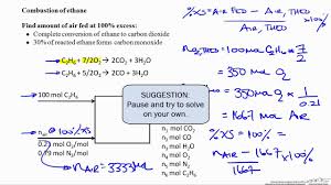 Percent Excess Air Combustion