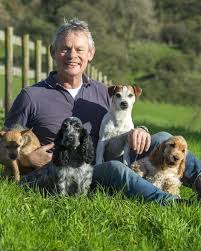Martin Clunes on his farm with his dogs.❤️😍💕💕
