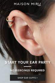 Treat Yourself To Ear Cuffs No Piercing Required And Start Your Ear Party At Maison Miru Ear Cuff Ear Party Ear