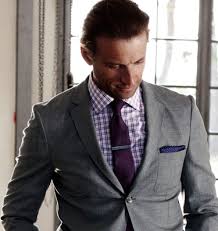 Light Gray Suit Good Color Pattern Shirt Tie Square Mens Style Guide Style Well Dressed Men