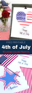 Happy woman holding american flag on the beach. Free Printable 4th Of July Patriotic Designs Tinselbox