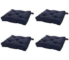 New With Tags Ikea Malinda Chair Cushions Set Of 4 Navy Blue Home Kitchen Ikea Ebay Sale Chair Cushions Chair Ikea
