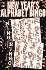 Fun educational games, alphabet, math bingo, preschool games. Free Printable New Year S Alphabet Bingo Game