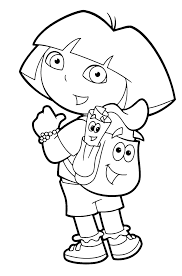 Here is dora, our favorite little explorer, with the backpack on her back and a cheer in her step. Dora The Explorer Dora Points Backpack And Map