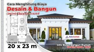Contoh rumah modern tropis 1 lantai. Desain Rumah Mewah 1 Lantai Tropis Mediterania 20 X 23 M