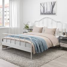 Sagstua Bed Frame White Luroy Queen Ikea White Bedroom Furniture Ikea Bed Frame Bedroom Furniture