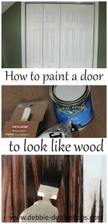 How To Paint A Plain White Door To Look Like Wood Wood Doors Interior Stained Doors White Interior Doors