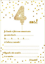 Une invitation anniversaire est d'autant plus réussie si son texte est soigné. Carte D Invitation D Anniversaire 4 Ans