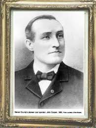 John Cooper, very early coal baron, and his mansion at Bramwell, WV. The  Mercer County town of Coopers is named for him.