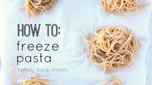 Capellini's diameter measures between 0.85 and 0.92 millimeters, while. How To Freeze Pasta Portions Family Fresh Meals