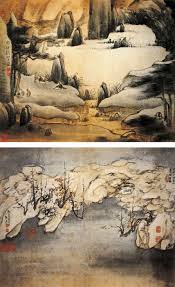 山水册图 清高凤翰为作者未病臂之前右手作品 共四幅 作四季风光 第一幅 柳园图意 绘春日园林风貌 在松 竹等树的衬托下将初绽新绿的柳色表现得淋漓尽致 第二幅 弘济江天 是夏天的江河之景 岸边树丛生得十分 chinese painting china painting art painting