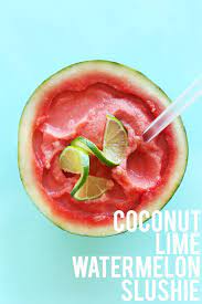 Watermelon Coconut Slushie Minimalist Baker Recipes Recipe Watermelon Slushie Slushies Watermelon Slushie Recipe