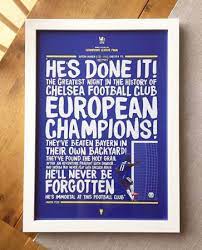 Chelsea champions league 2012 poster. Pin On Football Artwork Illustration