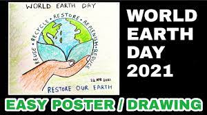 Founded in 1970, earth day is an annual event rallying for the preservation of our planet. World Earth Day Poster Restore Our Earth Drawing World Earth Day 2021 Youtube
