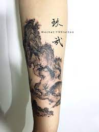 Chinese Landscape Tattoo Landscape Tattoo Tattoos Chinese Landscape