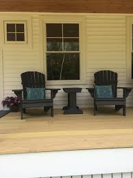 Adirondack Chairs Painted In Sherwin Williams Iron Ore Pottery Barn Pillows Adirondack Chairs Painted Pottery Barn Pillows Home Decor