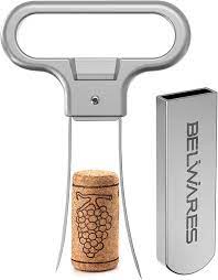 If so, the cork may be decayed and fragile, so you don't want an opener that. Amazon Com Belwares Ah So Wine Opener Two Prong Cork Puller Corker With Sleek Case Durable Stainless Steel Bottle Opener Beer Opener Great Gift Idea Kitchen Dining