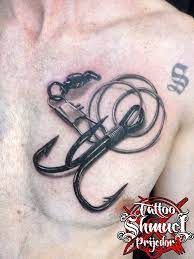 Fish hook tattoo designs have more than one meanings, and many of these fantastic designs happen to be some of my favorite looking tattoos around. 53 Amazing Hook Tattoos