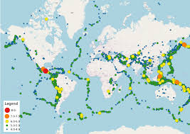 A Map Of The Earthquakes In 2017 If The Theory Is Correct The 2018 Map Will Have Many More Orange And Red Dots N Greenland Travel Earthquake Ecuador Travel