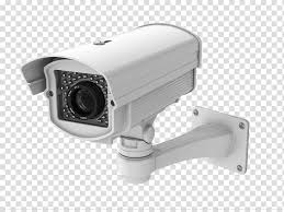 Cctv security technology with lock icon digital remix. Illussion White Cctv Camera Logo Png