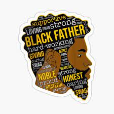 Happy smiling african american man sitting on floor, holding daughter. Happy Fathers Day African American Stickers Redbubble