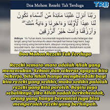 Doa dan zikir pembuka rezeki pelunas utang penghapus kesusahan hidup qori': Doa Mohon Rezeki Tak Terduga Dunia Mama Dan Si Manja Facebook
